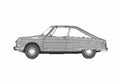 Blueprint Citroen M35 Coupe 1970 A4 Photo Print