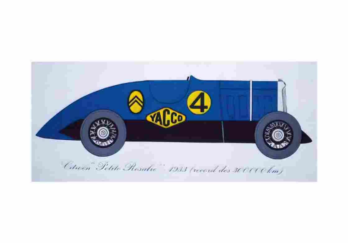 Blueprint Citroen Petite Rosale Cabriolet 1935 A4 Photo Print