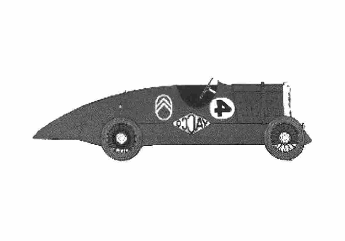 Blueprint Citroen Petite Rosalie Sedan 1933 A4 Photo Print