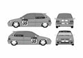 Blueprint Citroen Saxo Hatchback 2001 A4 Photo Print