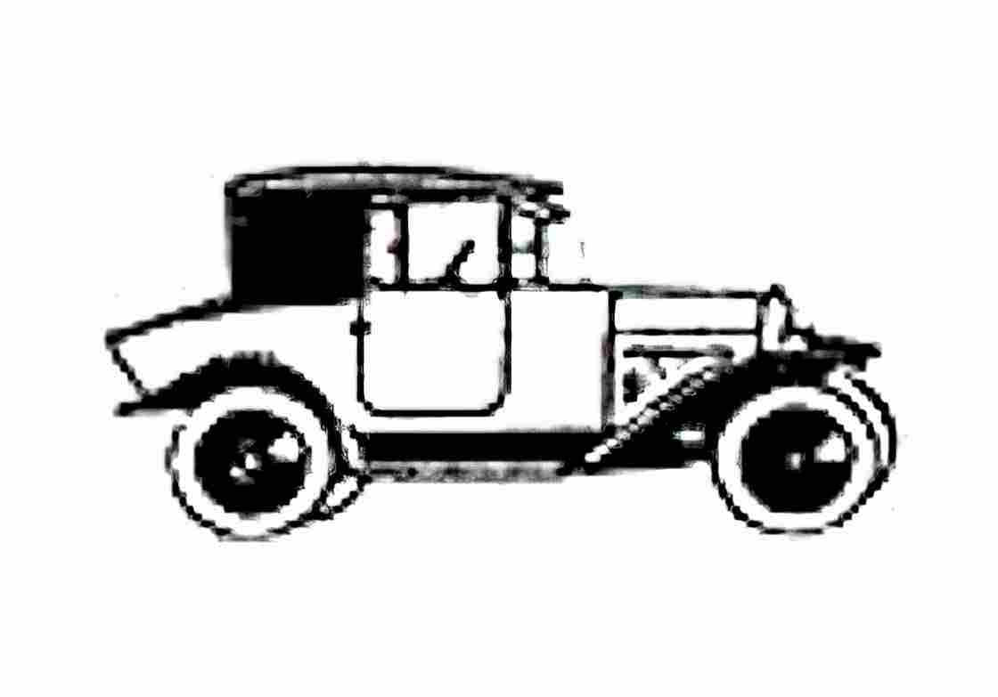 Blueprint Citroen Type C 5CV Cabriolet 1923 A4 Photo Print
