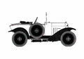 Blueprint Citroen Type C 5CV Torpedo Cabriolet 1922 A4 Photo Print