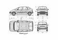 Blueprint Citroen Xsara Picasso Minivan 1999 A4 Photo Print