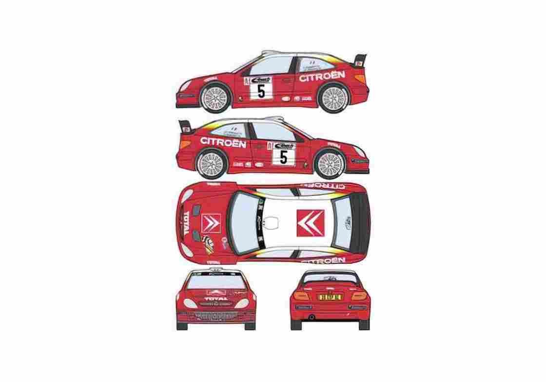 Blueprint Citroen Xsara WRC Coupe 2005 A4 Photo Print