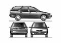 Blueprint Citroen ZX Break Wagon 1993 A4 Photo Print
