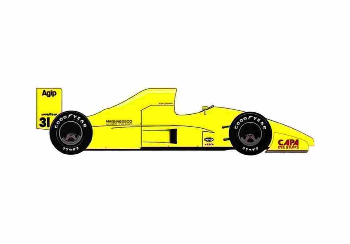 Blueprint Coloni C3C Ford DFR V8 F1 OW 1990 A4 Photo Print