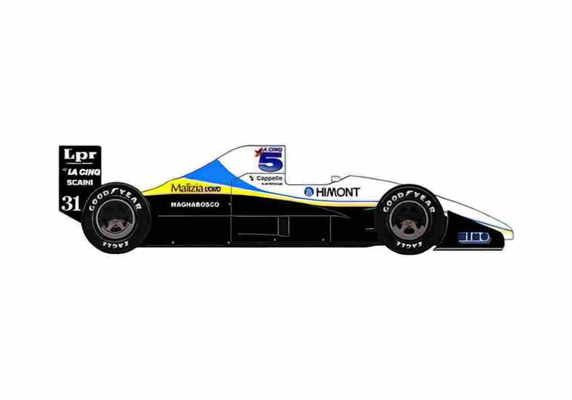 Blueprint Coloni FC189 Ford DFR V8 F1 OW 1989 A4 Photo Print