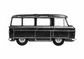 Blueprint Commer FC Camper Minibus Minivan 1968 A4 Photo Print