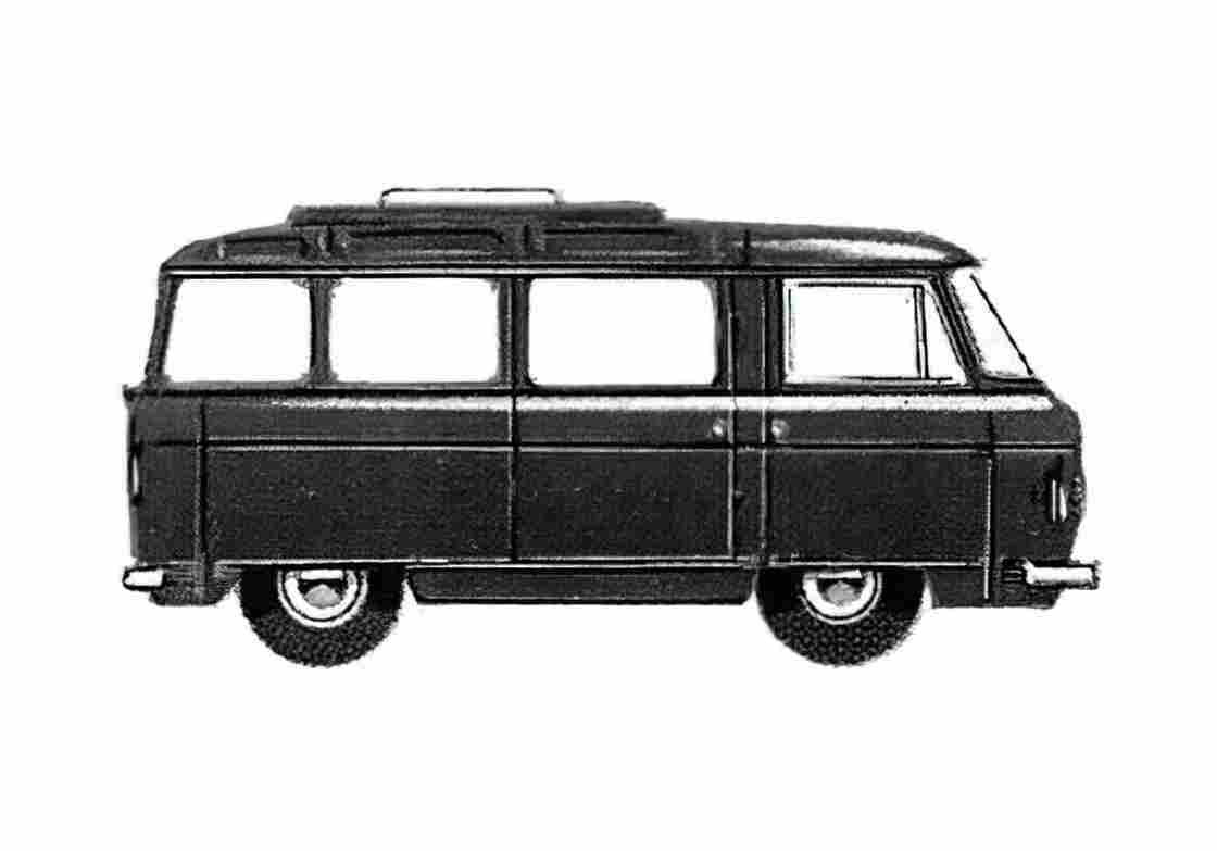 Blueprint Commer FC Coaster Minibus Minivan 1968 A4 Photo Print