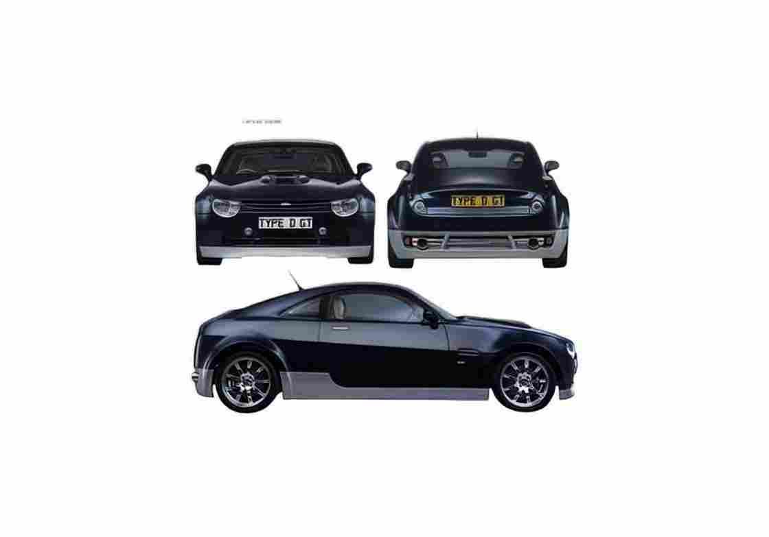 Blueprint Connaught Type D GT Coupe 2009 01 A4 Photo Print