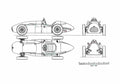 Blueprint Connaught Type F2 Cabriolet 1953 A4 Photo Print
