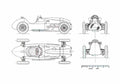 Blueprint Cooper Bristol F2 OW 1952 A4 Photo Print