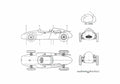 Blueprint Cooper Climax OW 1958 A4 Photo Print