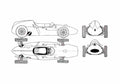 Blueprint Cooper Climax T53 OW 1960 A4 Photo Print