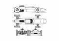 Blueprint Cooper F1 GP OW 1963 A4 Photo Print