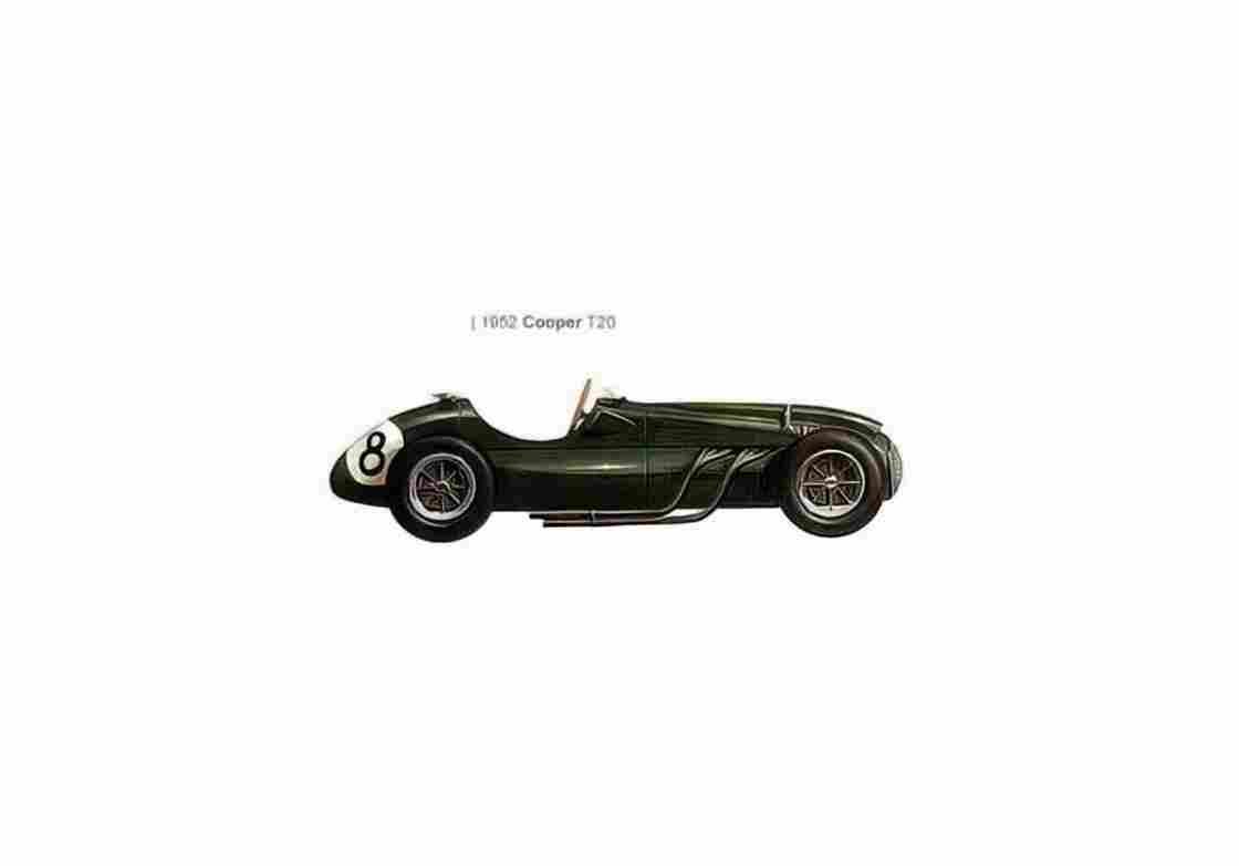 Blueprint Cooper T20 F1 OW 1952 01 A4 Photo Print
