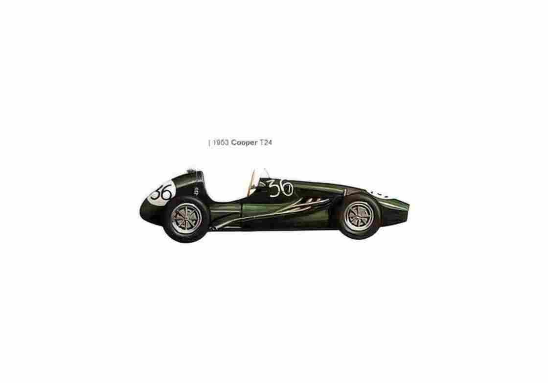 Blueprint Cooper T24 F1 OW 1953 01 A4 Photo Print