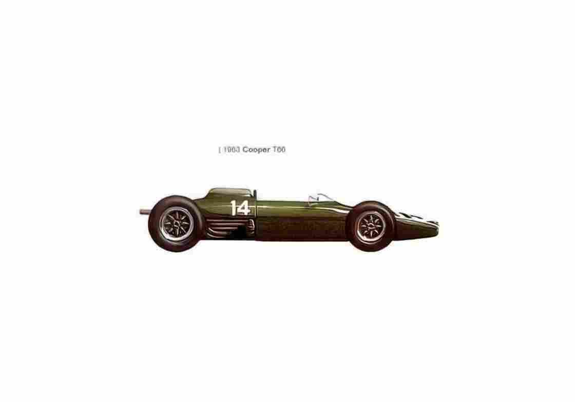 Blueprint Cooper T66 F1 OW 1963 01 A4 Photo Print