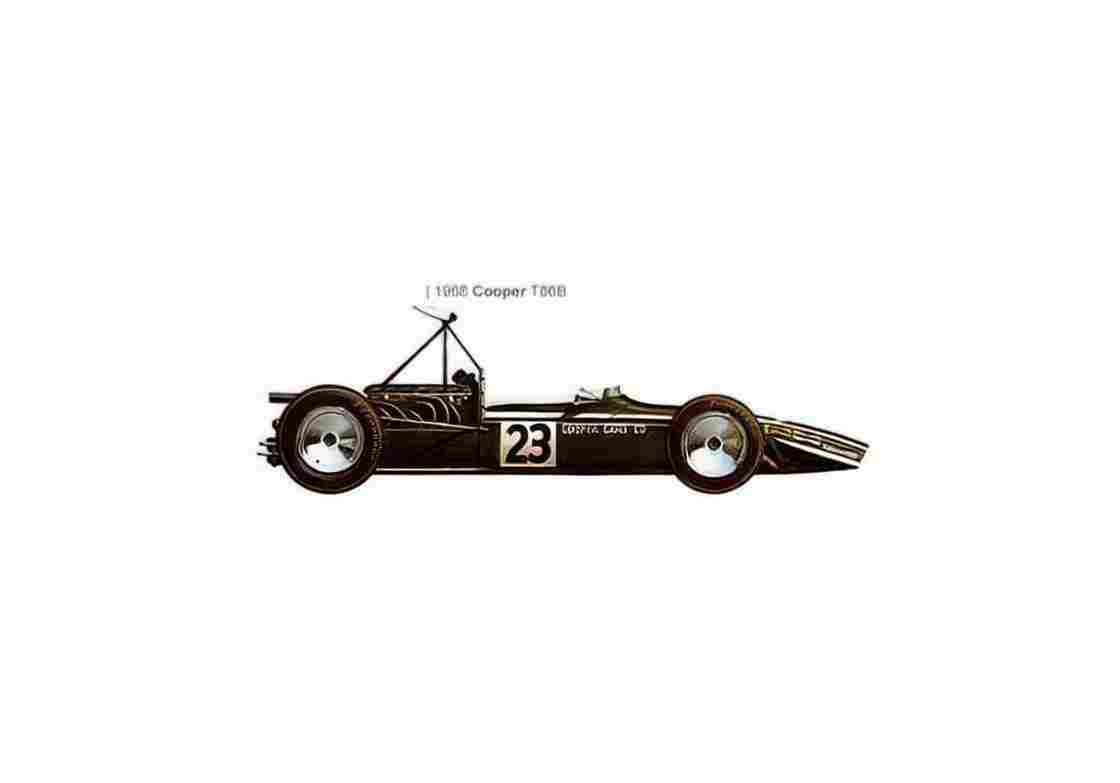 Blueprint Cooper T86B F1 OW 1968 01 A4 Photo Print