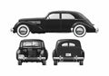 Blueprint Cord 810 Westchester Sedan 1937 A4 Photo Print