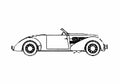 Blueprint Cord 812 Convertible Cabriolet 1937 A4 Photo Print