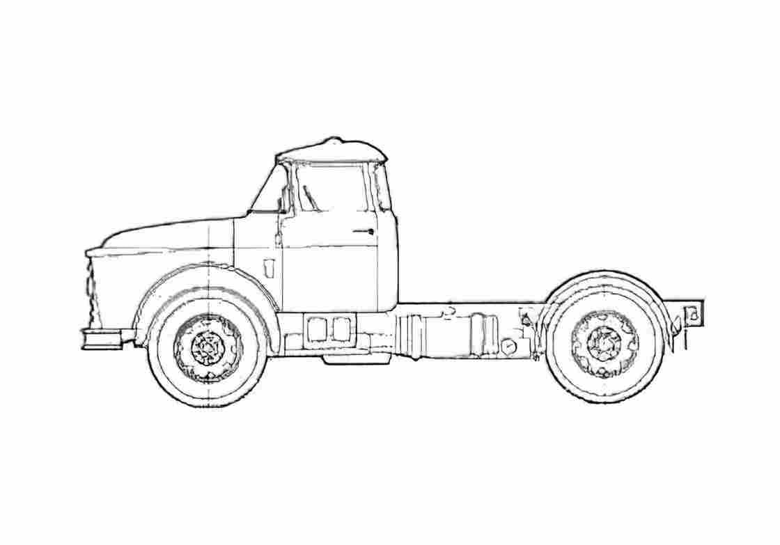 Blueprint DAF Torpedo SWB Truck 1960 A4 Photo Print