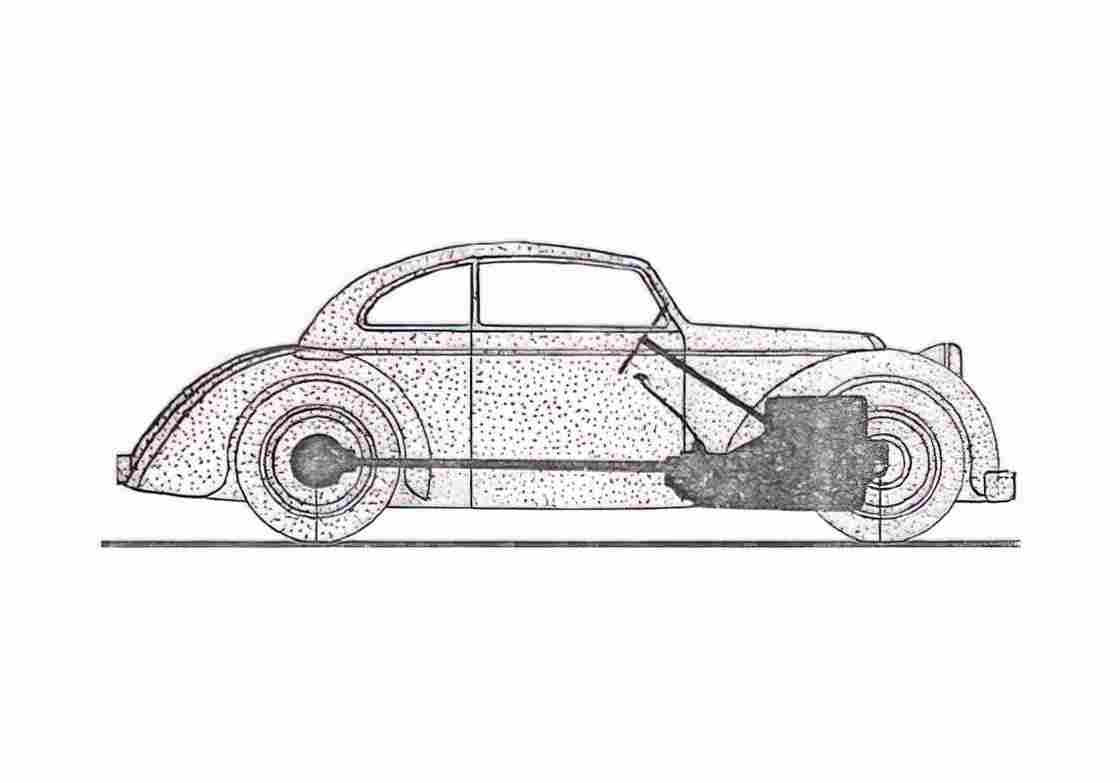 Blueprint DKW Schwebeklasse Sedan 1936 A4 Photo Print