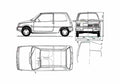 Blueprint Dacia 500 Latsun Hatchback 1986 A4 Photo Print