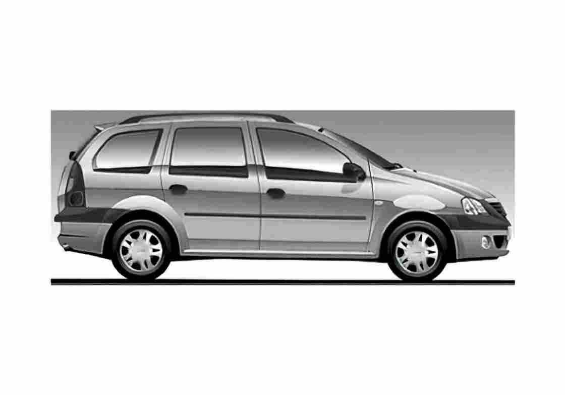 Blueprint Dacia X90 Break Wagon 2004 A4 Photo Print