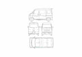 Blueprint Daihatsu Atrai Microvan 2005 A4 Photo Print