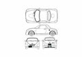 Blueprint Daihatsu Copen Ultimate Roadster 2002 A4 Photo Print