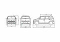 Blueprint Daihatsu Materia Microvan 2006 A4 Photo Print