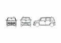 Blueprint Daihatsu Materia Microvan 2007 A4 Photo Print