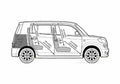Blueprint Daihatsu Materia Microvan 2008 A4 Photo Print