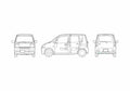 Blueprint Daihatsu Move Microvan 2005 A4 Photo Print