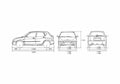 Blueprint Daihatsu Sirion Hatchback 1998 A4 Photo Print