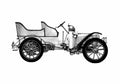 Blueprint Daimler Cabriolet 1903 A4 Photo Print