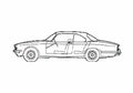 Blueprint Daimler Sovereign Coupe 1977 A4 Photo Print
