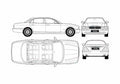 Blueprint Daimler V8 Sedan 2006 A4 Photo Print