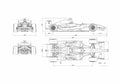 Blueprint Dallara GP 208 OW A4 Photo Print