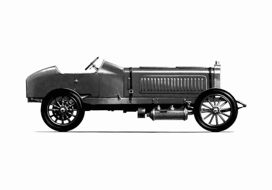 Blueprint Darracq Land Speed Rekord Car Roadster 1904 A4 Photo Print