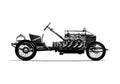 Blueprint Darracq V8 Land Speed Rekord Car OW 1905 A4 Photo Print