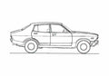 Blueprint Datsun 120Y Sunny Sedan 1973 A4 Photo Print