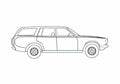 Blueprint Datsun 180B Bluebird 610 Wagon A4 Photo Print