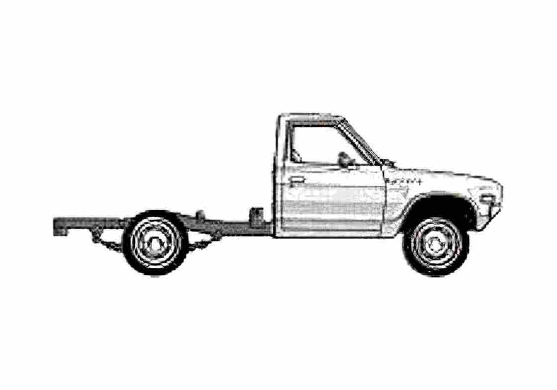 Blueprint Datsun 620 Cab Chassis Pick up 1979 A4 Photo Print