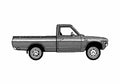 Blueprint Datsun 620 Lil Hustler Pick up 1979 A4 Photo Print
