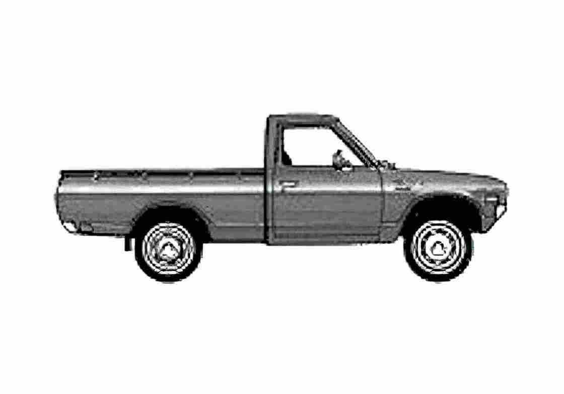 Blueprint Datsun 620 Lil Hustler Pick up 1979 A4 Photo Print