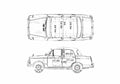 Blueprint Datsun Bluebird 312 Sedan 1963 A4 Photo Print
