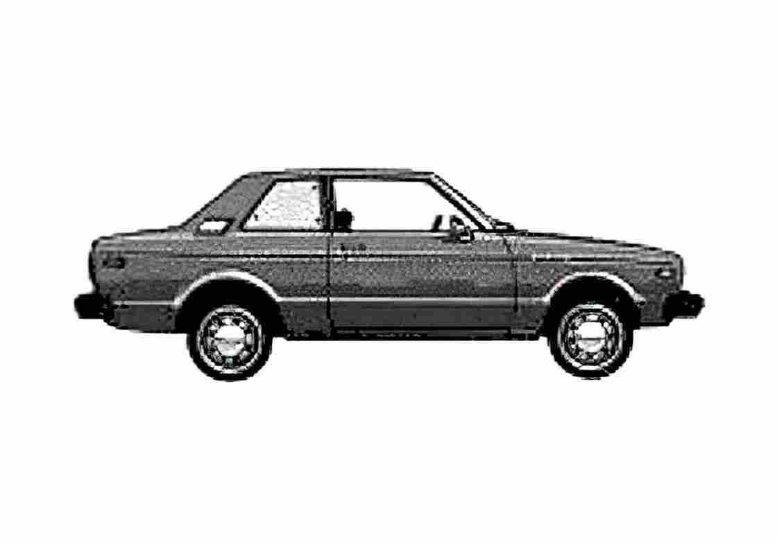 Blueprint Datsun Bluebird 510 2 door Coupe 1979 A4 Photo Print