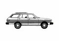 Blueprint Datsun Bluebird 510 5 door Wagon 1979 A4 Photo Print